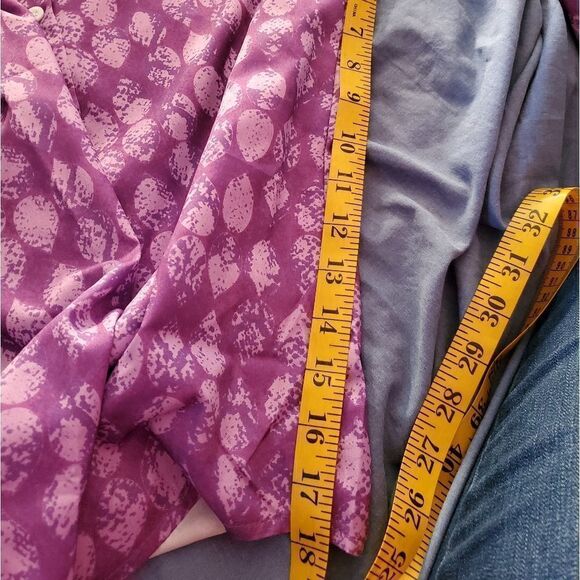 Purple Button up Blouse - Picture 11 of 12